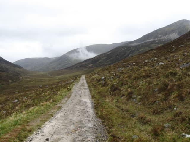 Path on the West Highland Way near Fort William